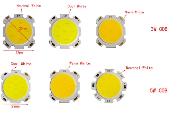 different cob chip