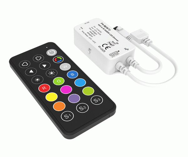 4ch 1a 5 24vdc wifi & ir rgbw cv led controller f4 m(wt)+rc3 (tuya app) 4ch 1a 5 24vdc wifi & ir rgbw cv led controller f4 m(wt)+rc3 (tuya app)