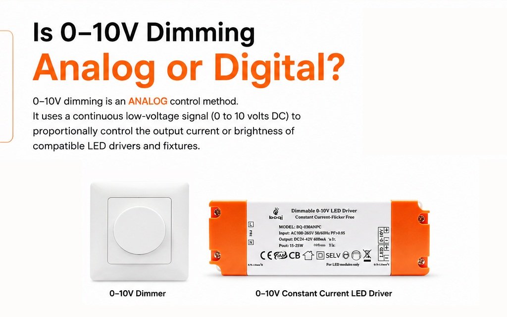 is 0–10v dimmen analoog of digitaal