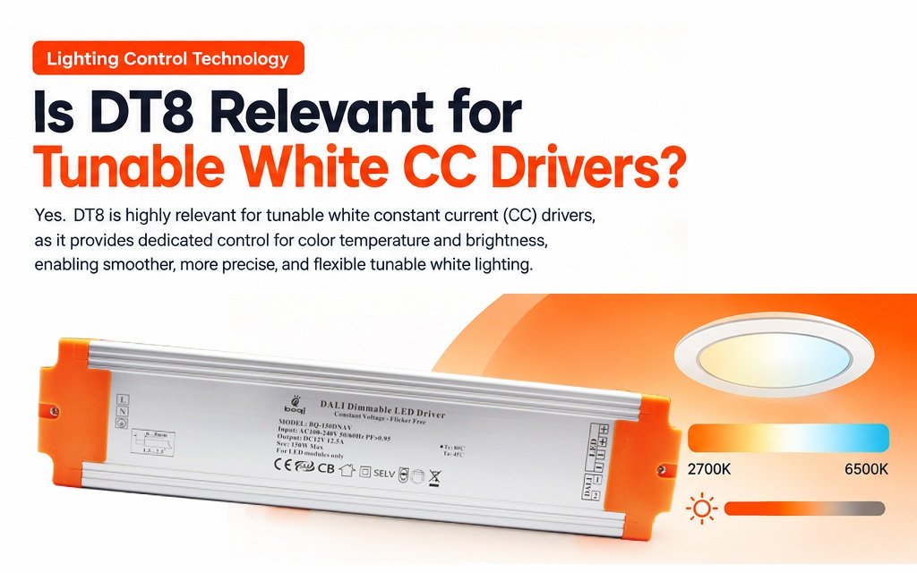 is dt8 relevant voor tunable white cc-drivers