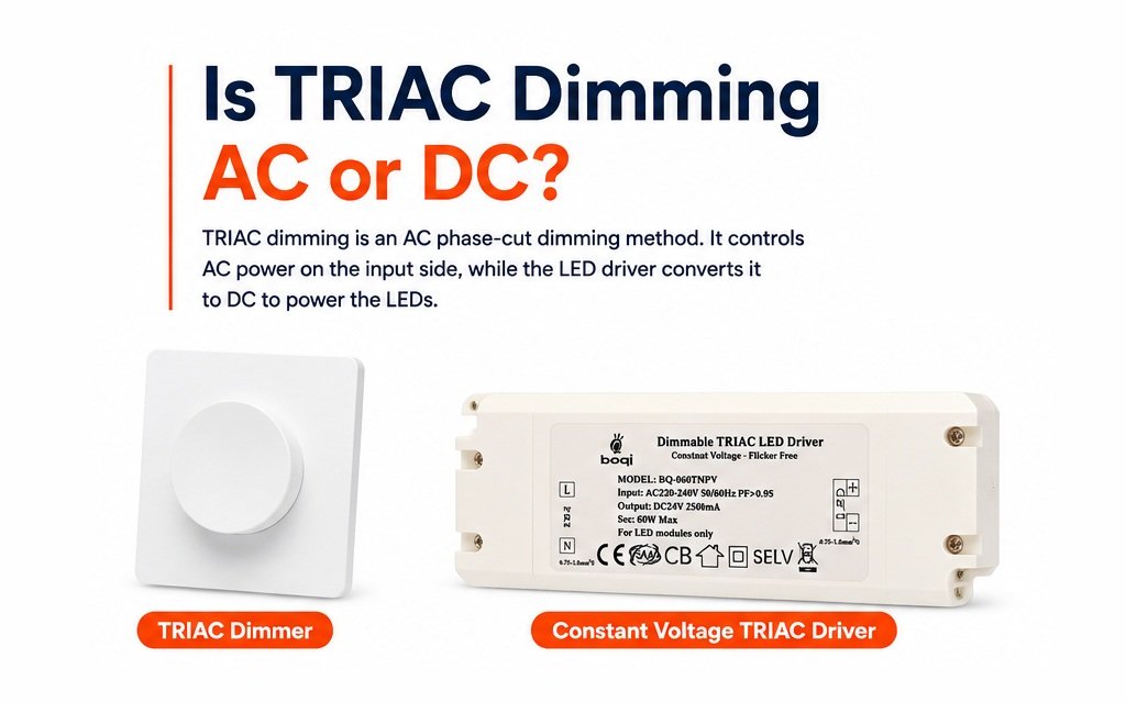 is triac dimmen ac of dc