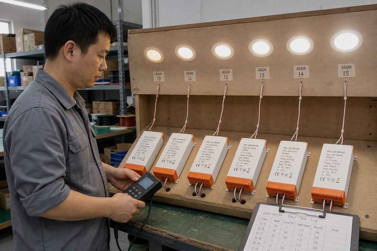 CC DALI drivers enabling precise single-fixture lighting control (ID#1)